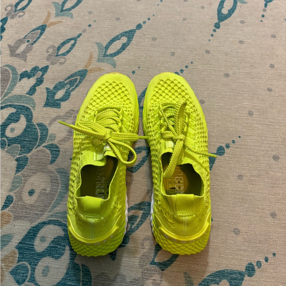 Neon nobull running shoes